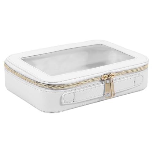 Transparente Make-up-Tasche – leichte Make-up-Tasche, multifunktionale transparente Make-up-Tasche | Klare Make-up-Tasche, wasserdichte Reise-Make-up-Kosmetiktasche mit Reißverschluss für Frauen von Generic