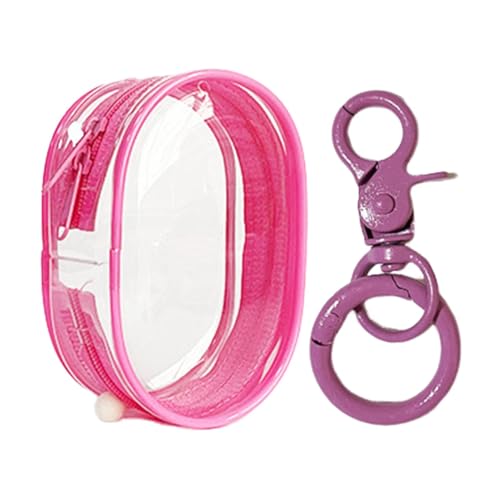 Transparente Puppe Displaytasche - Multifunktionale Schlüsselanhängertasche, Wasserdichte Aufbewahrungstasche | PVC Transparente Figuren Aufbewahrungstasche Mit Reißverschluss Für Puppen von Generic