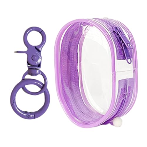 Transparente Puppe Displaytasche - Multifunktionale Schlüsselanhängertasche, Wasserdichte Aufbewahrungstasche | PVC Transparente Figuren Aufbewahrungstasche Mit Reißverschluss Für Puppen von Generic