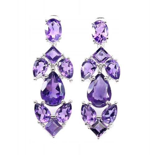 Traumhafte Silberohrringe Amethyst natur 3 von Generic