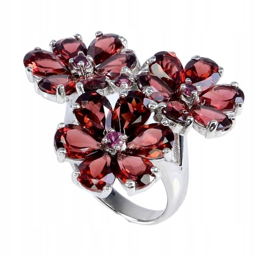 Traumring Blumen r 17.5 Naturgranate Rhodolith, Single Traumring Blumen r 17.5 Naturgranate Rhodolith, Single von Generic