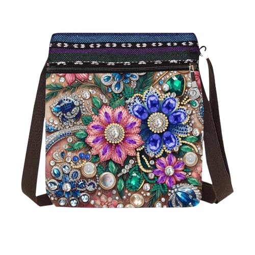 Tree of Life Diamant Malerei Einkaufstasche Diamant Kunst Umhängetasche Diamant Malerei Crossbody Bag 5d Edelstein Punkte Art Messenger -Tasche für Erwachsene Anfänger von Generic