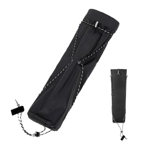 Trekking Lightweight Base – strapazierfähiger Smoch, wasserdichter Sack | Schutzabdeckung mit Fischmund für faltbare Gehstangen, gepolsterte Schulterriemen für Ausflüge in von Generic