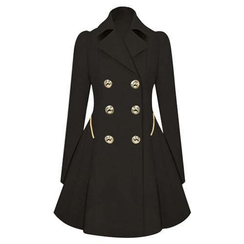 Trenchcoat Damen Beige Lang - Wintermantel Damen Elegant Langer Windbreake Leichte Übergangsmantel Slim Fit Winterjacke Mode Revers Übergangsjacke Zweireihiger Mantel Knielang Lang A-Linie Jacke Trenchcoat Damen Beige Lang - Wintermantel Damen Elegant Langer Windbreake Leichte Übergangsmantel Slim Fit Winterjacke Mode Revers Übergangsjacke Zweireihiger Mantel Knielang Lang A-Linie Jacke von Generic