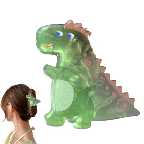 Trendige Haarklammern, Klauenklammern süß, Acryl -Dinosaurier -Klemme für Frauen, Nonslip Headdress Styling Tools Starke Haarzubehör für Heimreise von Generic