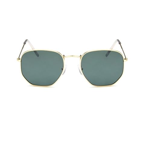 Trendy Metall Oversized Frames Damen Shopping Sonnenbrille Herren Outdoor Polarisierte Autofahren Sport Sonnenbrille(Green) von Generic