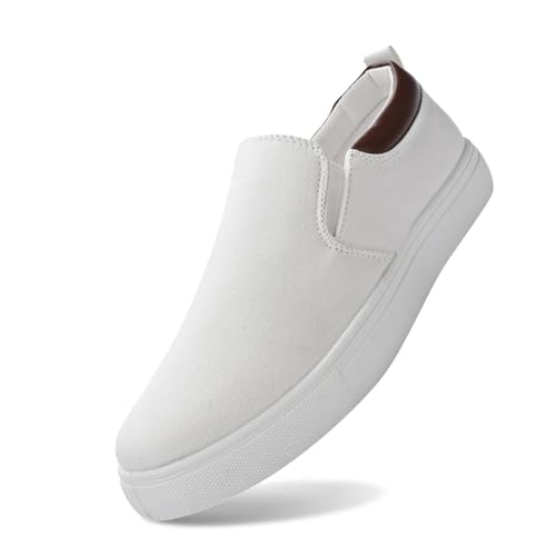 Trendy Schuhe Damen Bequem, Casual Schuhe für Damen Slip-on, Klassisch Atmungsaktive Große Größen Freizeitschuhe für Büroalltag Belüftet rutschfest Abriebfest Ohne Schnürsenkel von Generic