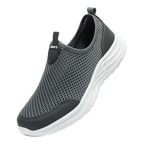 Trendy Schuhe Herren Bequem Belüftet, Casual Schuhe für Herren, Klassisch Atmungsaktive Große Größen Turnschuhe für Gymnastik Tennis Elegant rutschfest Abriebfest Freizeitschuhe Wanderschuhe von Generic