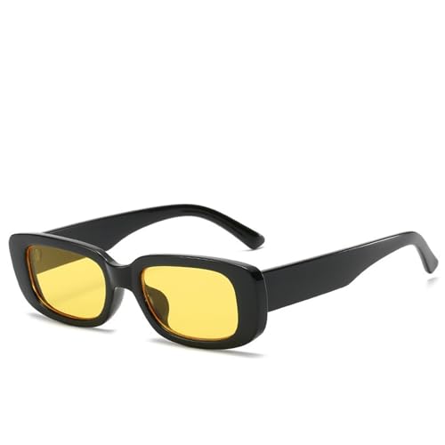 Trendy Square Frame Herren Sonnenbrille Urlaub Strand Pendler Sonnenbrille(Yellow) von Generic