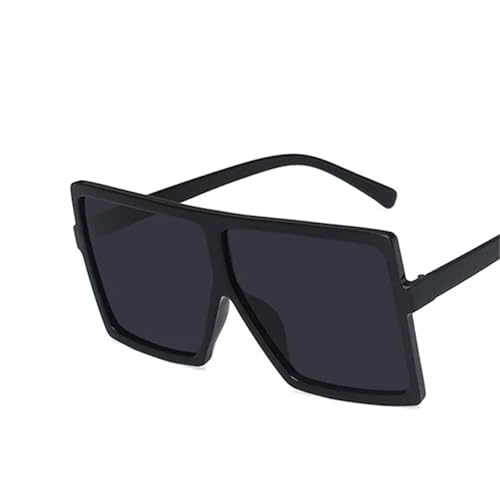 Trendy Square Oversized Frames Damen Urlaub Sonnenbrille Herren Outdoor Polarisierte Autofahren Sport Party Foto Sonnenbrille(Black) von Generic