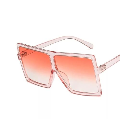 Trendy Square Oversized Frames Damen Urlaub Sonnenbrille Herren Outdoor Polarisierte Autofahren Sport Party Foto Sonnenbrille(Pink) von Generic