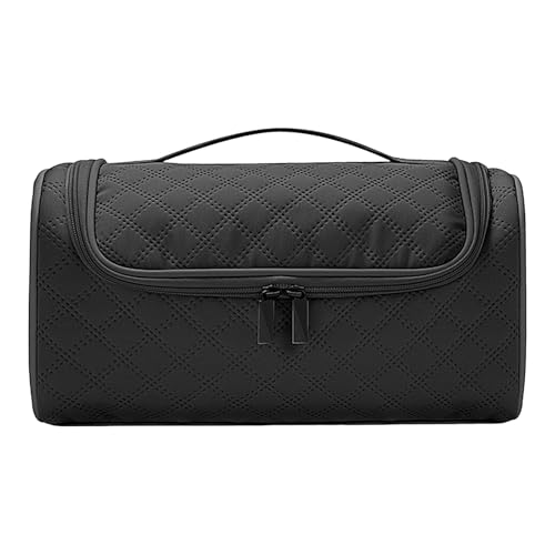 Trocknertasche für Haare – Tragetasche aus robustem Material, Reise-Haargeräte | Haken für Reisetaschen, großer Reißverschluss für Haartrockner, Lockenstab, Schwarz , riferimento alla descrizione von Generic