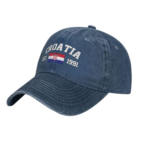 Trucker Baseballcap Kroatien Flagge Sonnenblende Mütze Verstellbare Schirmmütze Basecap Baumwolle Freizeit Basecap Für Auf Reisen, Teenager, Running von Generic