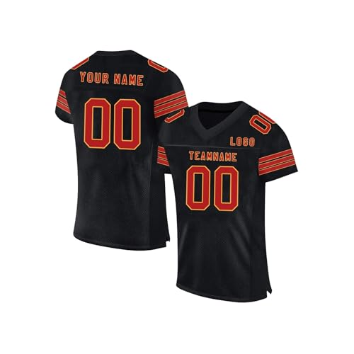 Tshirt Personalisiert Fussball Trikot T-Shirt Selbst Gestalten Baseball Trikot Oversize Tshirt Männer Sportsachen Herren Football Shirt Football Jersey American Football Tshirt Personalisiert Fussball Trikot T-Shirt Selbst Gestalten Baseball Trikot Oversize Tshirt Männer Sportsachen Herren Football Shirt Football Jersey American Football von Generic