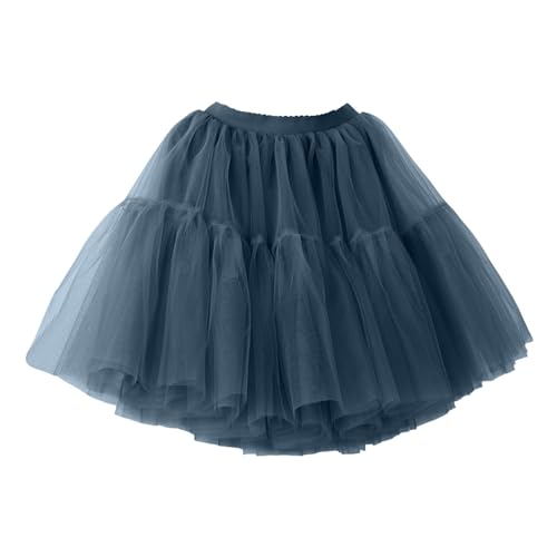 Tütü Damen - Tüllrock Damen Tüll Rock Kurz Tutu Röcke Tullrock Faschingskostüme Tulle Tanzrock Ballerina Karneval Kostüm Ballettrock Karnevalskostüm Mesh Partykleid Faschingsrock Fasching Ballkleid von Generic
