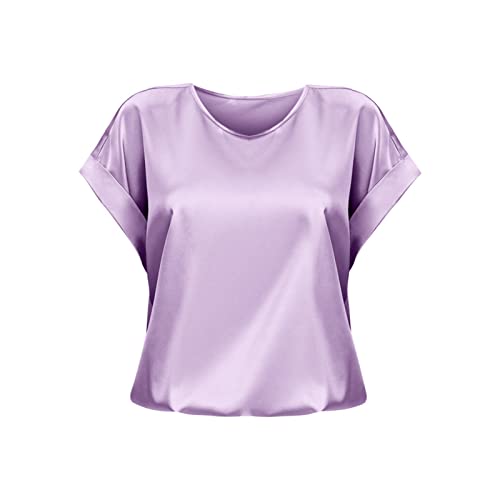 Tunika Damen Sommer Kurzarm Tshirt,Sport T Shirt Bedrucken,Umstands Tunika,Fitness T Shirt,Ärmellose Bluse Mit Stehkragen,La Familia T Shirt,Bluse Schwarz Damen,Trompetenärmel Bluse von Generic