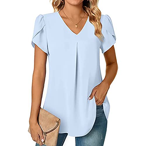 Tunika Damen Sommer Kurzarm Tshirt,Transparent Bluse,Schwarze Bluse Mit Blumen,Lochmuster Bluse,Weiße Bluse Ärmellos,Lange Dirndlbluse,Kleid Mit Bluse,Blusentop Damen von Generic