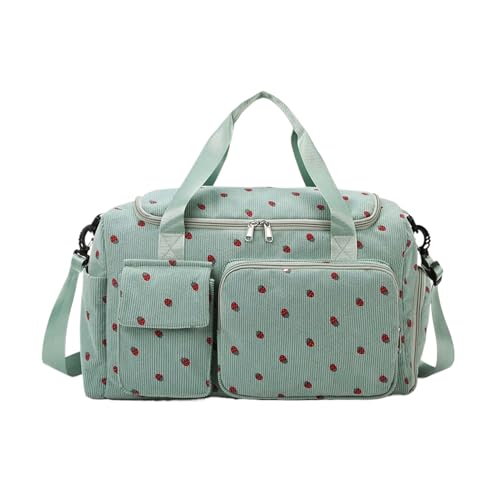 Turnbeutel – Lauftasche mit großem Fassungsvermögen mit Schuhfach | Gym Duffle-Tasche für Frauen mit Nasstasche | Wasserdichter Reise-Knopfbeutel | Gymnas Duffel, Grün, Se référer à la description von Generic