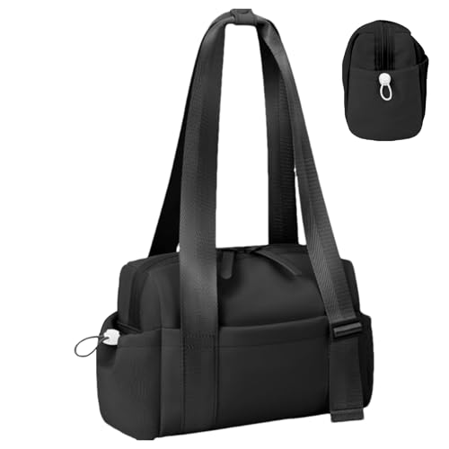 Turnbeutel - Sporttasche Allround-Reisetasche Duffeltaschen | Reisetasche für Damen Sporttaschen Flaschentaschen, Schwarz, Se référer à la Description, Siehe Beschreibung von Generic