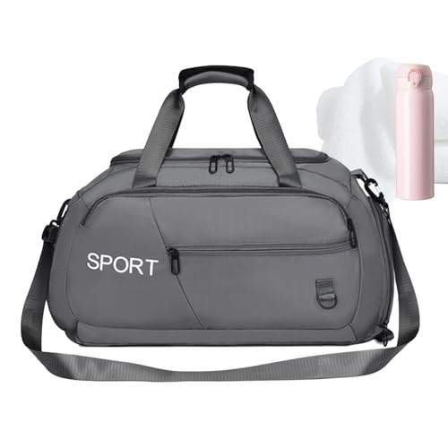 Turnbeutel - Umhängetasche, Sporttasche | Wasserdichtes Oxford mit großer Kapazität mit abnehmbarem langem Schultergurt, faltbarer Rucksack mit mehreren Taschen für den Außenbereich (21,65 x 11,81 x von Generic