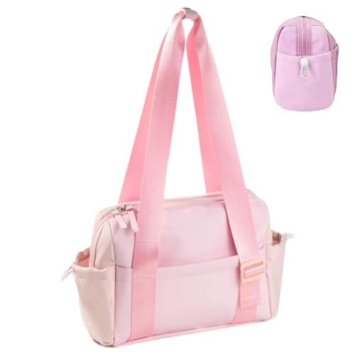Turnbeutel für Damen – Mehrzweck-Sport-Pufftasche, leicht, mit Taschen | Reisetasche für Toilettenartikel, Flaschen, Geldbörsen, Handys im Alltag, Pink, Se référer au descriptif, Siehe Beschreibung Turnbeutel für Damen – Mehrzweck-Sport-Pufftasche, leicht, mit Taschen | Reisetasche für Toilettenartikel, Flaschen, Geldbörsen, Handys im Alltag, Pink, Se référer au descriptif, Siehe Beschreibung von Generic