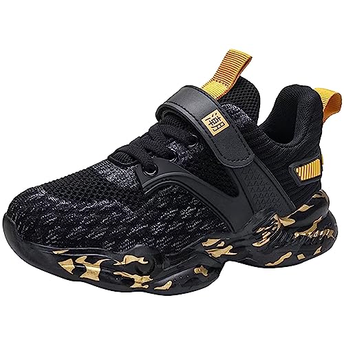 Turnschuhe Jungen Helle Sohle - Kinder Sneaker Jungen Laufschuhe Mesh Atmungsaktive Joggingschuhe Casual Freizeitschuhe Weichen Sohlen Sportschuhe Leichte Barfußschuhe Bequem Kinderschuhe-Sommerschuhe von Generic