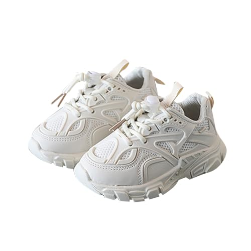 Turnschuhe Mädchen Mesh, Stylish Sneaker Mädchen mit Klettverschlu, Leicht Atmungsaktiv Sportschuhe Outdoor Laufschuhe Unisex Kinderschuhe Weicher Hallenschuhe Flexibel Freizeitschuhe Größe 28-40 von Generic