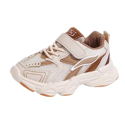 Turnschuhe Mädchen Mesh - Casual Sneaker Mädchen mit Klettverschlu Bequeme Atmungsaktiv Sportschuhe Outdoor Laufschuhe Unisex Kinderschuhe Luftig Hallenschuhe Weicher Freizeitschuhe Größe 28-39 von Generic