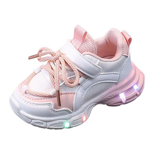 Turnschuhe Mädchen Mesh - Sneaker Kinder Stylish Design Atmungsaktiv Sportschuhe mit Schnürung Sport Laufschuhe Outdoor Unisex Kinderschuhe Bequeme Hallenschuhe rutschfeste Freizeitschuhe Größe 26-37 von Generic