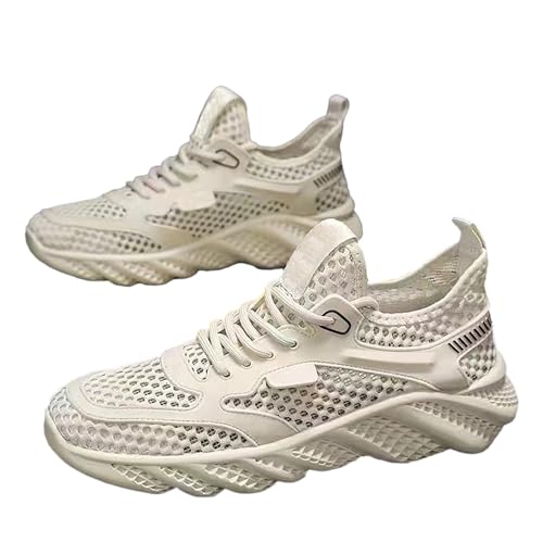 Turnschuhe Trekkingschuhe Mit Erhöhungen Mesh Atmungsaktiv Slip On Slip On Turnschuhe Halbschuhe rutschfeste Stoffschuhe Atmungsaktiv Unisex Breathable von Generic
