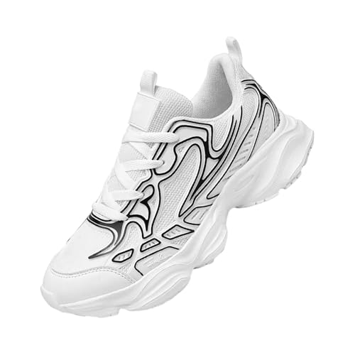Turnschuhe Trekkingschuhe Mit Erhöhungen Walkingschuhe Non-Slip Sportschuhe Einfarbig Weiche Sohle Fitnessschuhe Atmungsaktiv Sneaker Outdoor Joggingschuhe Breathable von Generic