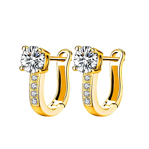 U-Form Strass Dünn Baumeln Elegante Ohrringe Hochzeit Damen Accessoires Schmuck von Generic