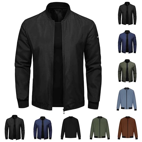 Übergangsjacke Herren Sommer Bomberjacke Leichte Sommerjacke Casual Sweatjacke Blouson Jacke Zipper Fliegerjacke Langarm Strickjacke Herren-Jacken Große Größen Pilotenjacke Hemdjacke Freizeitjacke Übergangsjacke Herren Sommer Bomberjacke Leichte Sommerjacke Casual Sweatjacke Blouson Jacke Zipper Fliegerjacke Langarm Strickjacke Herren-Jacken Große Größen Pilotenjacke Hemdjacke Freizeitjacke von Generic