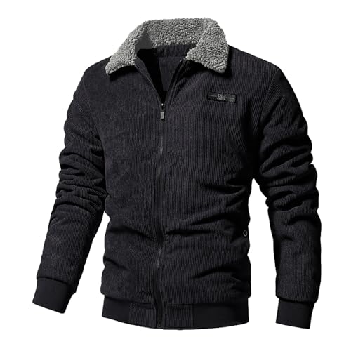 Übergangsjacke Herren Sommer Herbst Black Friday Angebote 2023 Warme Fleecejacke Herren Prime Day 2023 Angebote Jacke Herren Schwarz 10 Euro Artikel von Generic