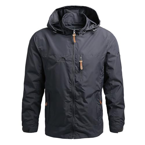 Ubergangsjacke Herren In Ubergröße Mittlere Lang Einfarbig Wanderjacke Mit Abnehmbar Kapuze Baggy Luftig Outdoor Sport Bomberjacke Schlichter Freizeit Softshelljacke Ubergangsjacke Herren In Ubergröße Mittlere Lang Einfarbig Wanderjacke Mit Abnehmbar Kapuze Baggy Luftig Outdoor Sport Bomberjacke Schlichter Freizeit Softshelljacke von Generic