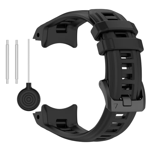 Uhrenarmband Kompatibel mit Garmin Instinct E【45MM】, Silikon Kautschuk Uhrenarmband Damen Herren Ersatzarmband Armband Smartwatch Uhren Zubehör (B, 15X5CM) von Generic