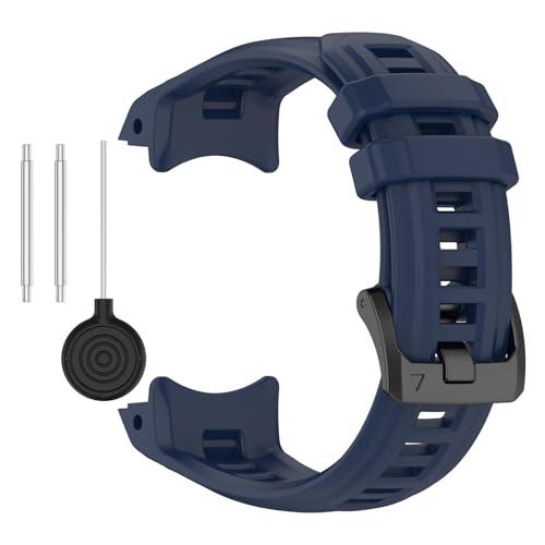 Uhrenarmband Kompatibel mit Garmin Instinct E【45MM】, Silikon Kautschuk Uhrenarmband Damen Herren Ersatzarmband Armband Smartwatch Uhren Zubehör (I, 15X5CM) von Generic