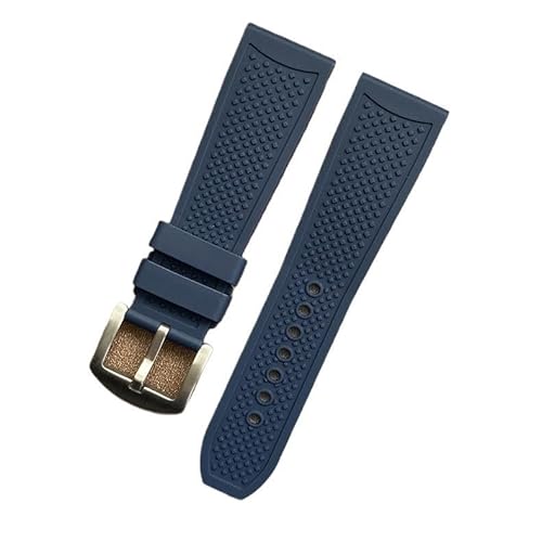Uhrenarmband für Cartier Calibre De, wasserdichtes Gummiarmband(Blue) von Generic