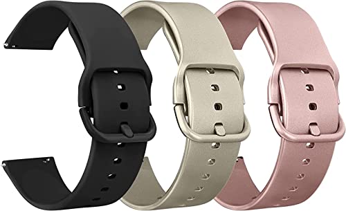 Uhrengurt 20 mm weiche Silikon-Sportbänder Ersatz Armband-Multiple Farben (Farbe: Z-Navy Blau, Größe: 20 mm) von Generic