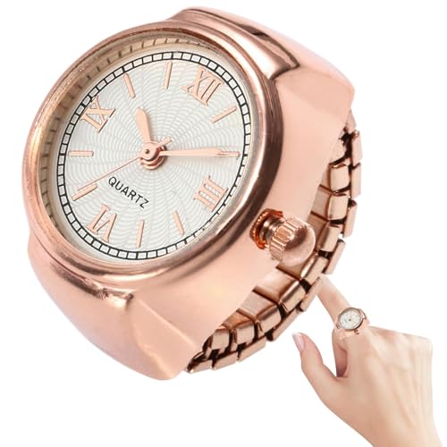 Uhrenring, Ringuhr,Tragbare Ringuhr - Kleine kreative Uhren für Männer und Frauen, modisches Accessoire für, Date, Urlaub, Feier von Generic
