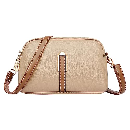 Umhängetaschen Herren 10 Umhängetaschen für Damen, lässig, verstellbarer Riemen, Damen-Umhängetasche Hunde Taschen (Khaki, One Size) von Generic