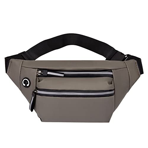 Umhängetaschen Kinder Jogging Gürteltasche Sport Hip Pack Crossbody Geldbörse Boy Fitness Fanny Pack mit Kopfhörerloch Umhängetaschen Damen Groß Mit Großen Henkeln (Brown, One Size) von Generic