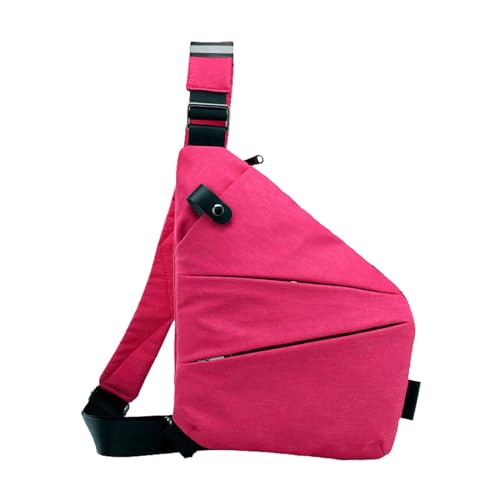 Umhängetaschen Rot Persönliche Taschentasche für Reisen Persönliche Taschentasche für Männer Persönliche Flex-Tasche Schärpentasche Schultertasche Kleid Mit Taschen Für Hochzeit (Hot Pink, One Size) von Generic