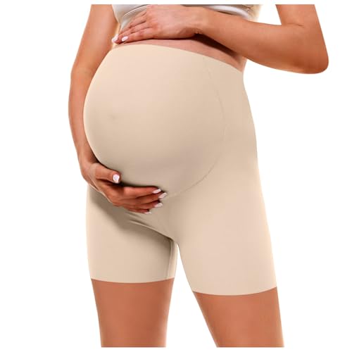 Umstandsleggings Schwangerschaftsleggings Kurz High Waist Umstandshose Kurz Unter Kleid Umstandsshorts Komfortable Umstands Radlerhose Umstandsunterhosen Schwangerschaft Für Schwangere von Generic