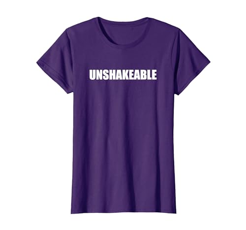 Unerschütterlich T-Shirt, Damen, Violett, XS von Generic