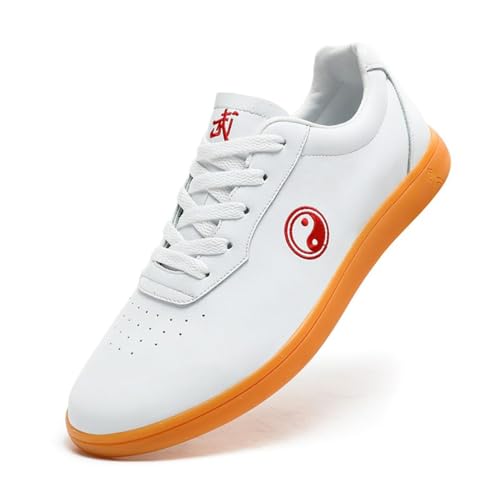 Unisex Erwachsene Jugend Tai Chi Schuhe Leder Martial Arts Kung Fu Trainer Anti-Rutsch Turnschuhe Für Tägliche Trainingsübungen,Weiß,37 EU Unisex Erwachsene Jugend Tai Chi Schuhe Leder Martial Arts Kung Fu Trainer Anti-Rutsch Turnschuhe Für Tägliche Trainingsübungen,Weiß,37 EU von Generic