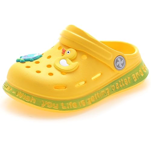 Unisex Gartenschuhe Clogs Kinder Gartenschuhe Kuschelige Rutschfeste Slippers Hausschuhe Latschen Sommer Badelatschen Kinder Schuhe Mädchen Schlapfen Mädchen von Generic