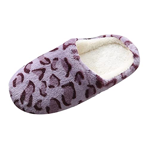 Unisex Hausschuhe Slippers - Pantoffeln Gäste Flache Hüttenschuhe Personalisierte Initiale Hausschuhe Bequeme Hüttenschuhe für Winter Puschen Women Slippers Memory Foam Plüsch Hausschuhe von Generic
