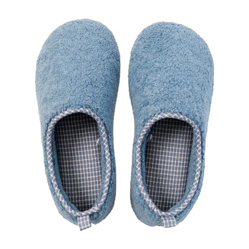 Unisex- Herren Und Damen Weiche Plüsch Retro Pantoffeln Memory-Schaum Offene Zehenpartie Freizeit Slipper Socken rutschfeste Slides Atmungsaktive Mode Plüschhausschuhe von Generic