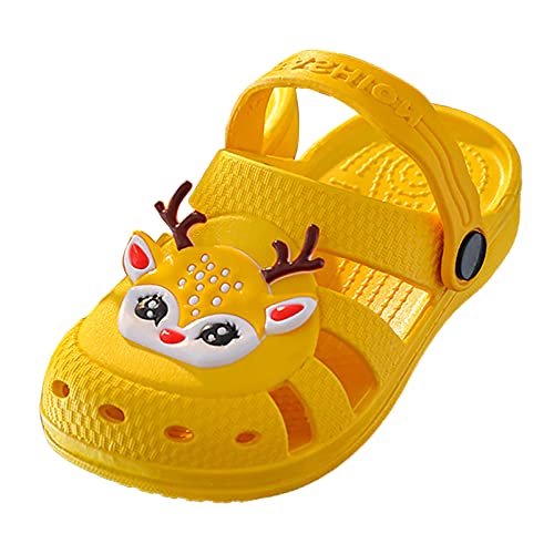 Unisex Kinder Clogs Für Junge Mädchen - Pantoffeln Lustige-Durck Gartenclogs Gummi rutschfeste Badeschuhe Outdoor Strandsandalen Weich Sohle Hausschuhe Atmungsaktiv Kindersandalen von Generic